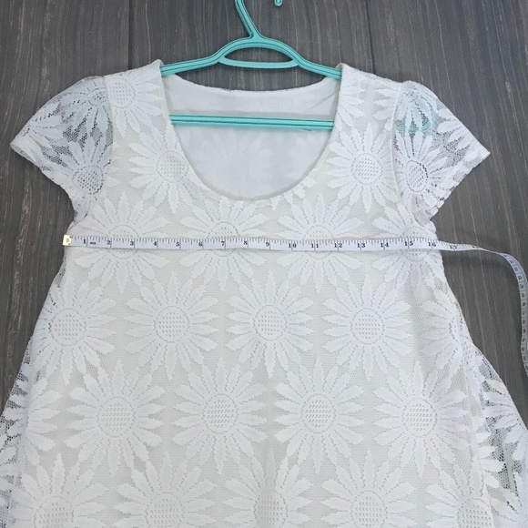 Kimchi Blue Cream Floral Lace Dress - Picture 2 of 14